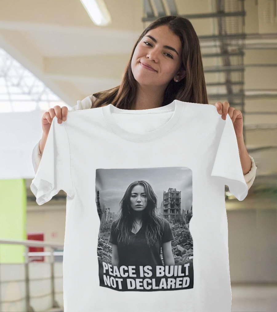 Peace Is Built Not Declared Urban Landscape T-Shirt