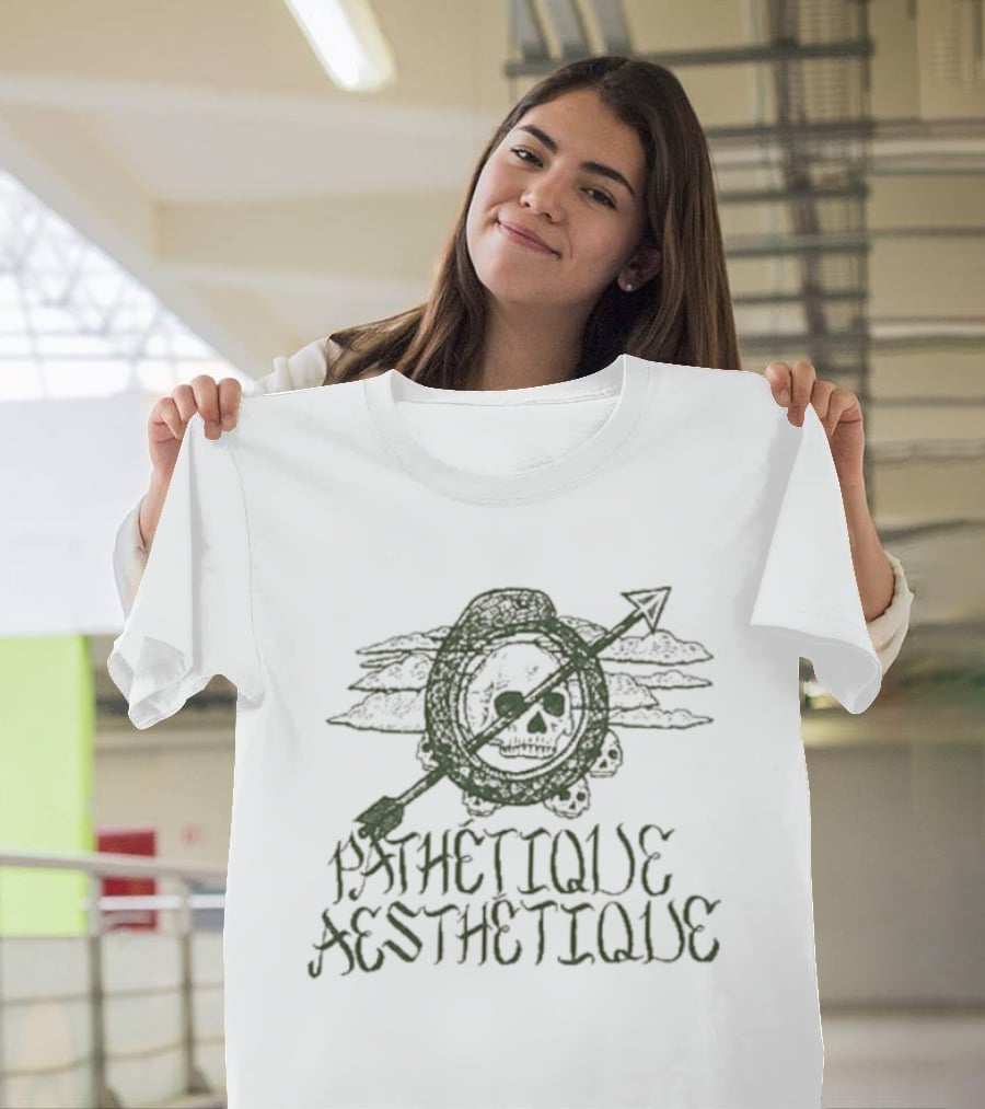 Pathétique Aesthétique Roar Skull Arrow T-Shirt