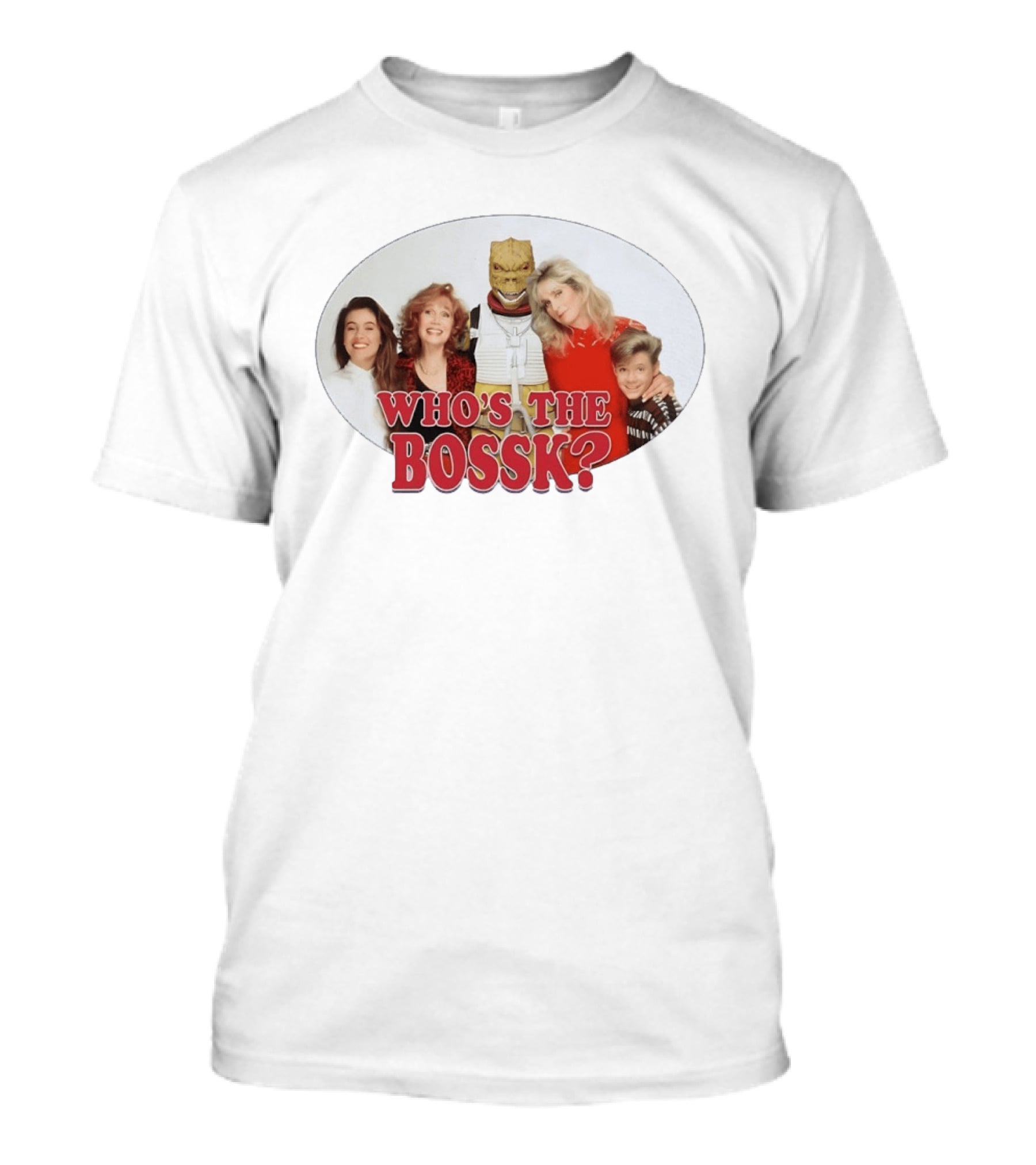 Who's The Bossk Star Wars Mashup 80s TV Sitcom T-Shirt