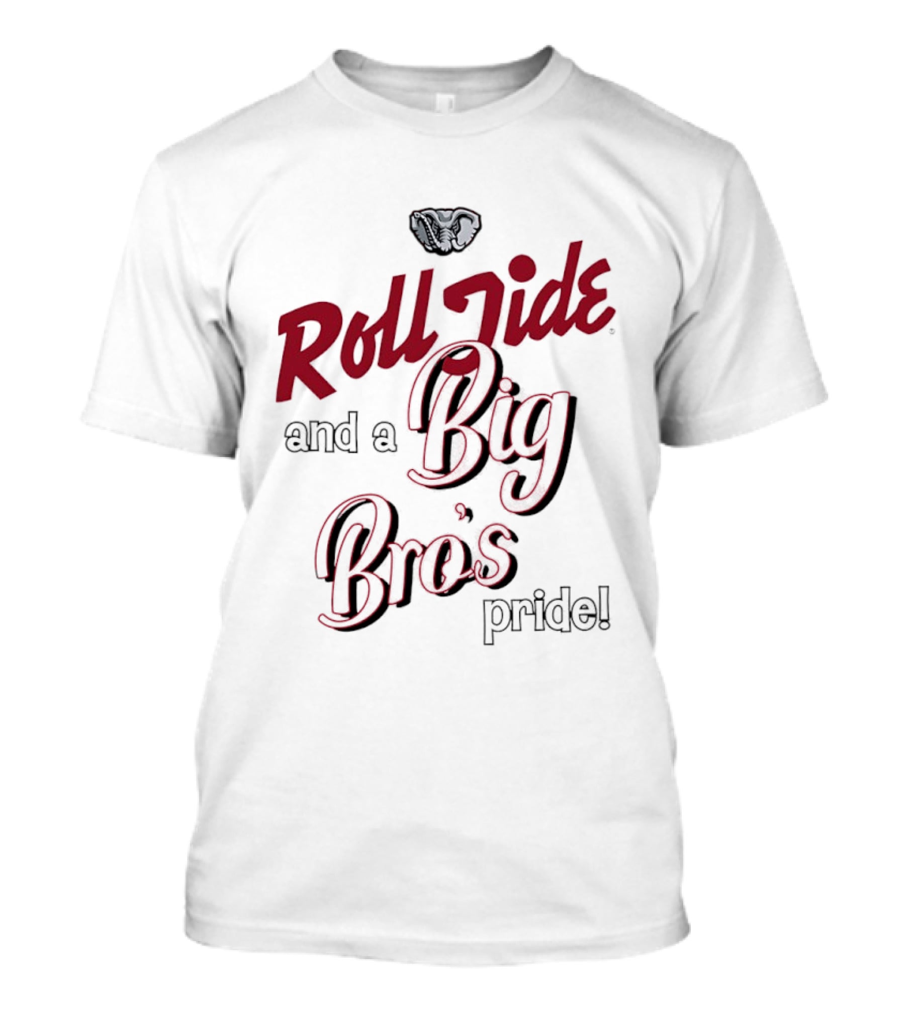 Roll Tide And A Big Bro's Pride With Elephant T-Shirt