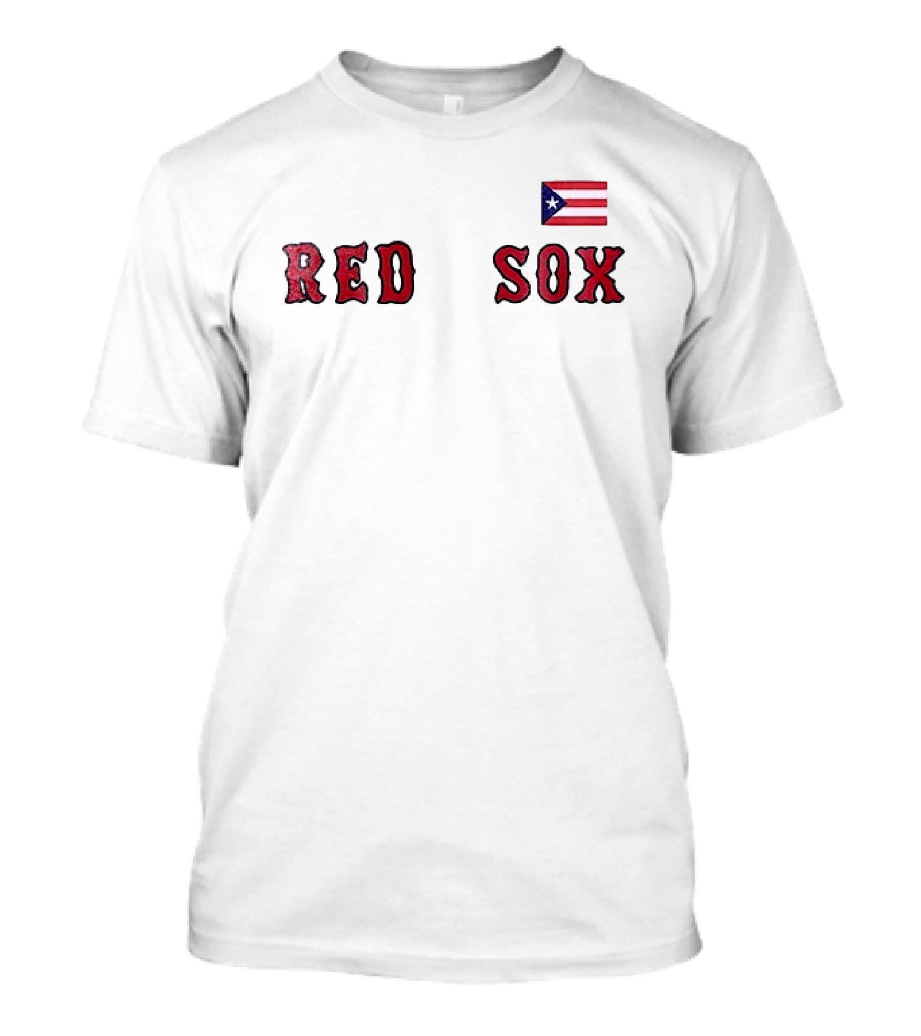 Boston Red Sox Puerto Rican Flag Red Sox T-Shirt