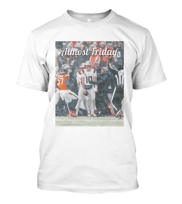 Almost Friday Snow Football Game T-Shirt
