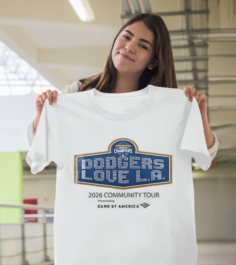 Los Angeles Dodgers World Series Champions Love LA T-Shirt