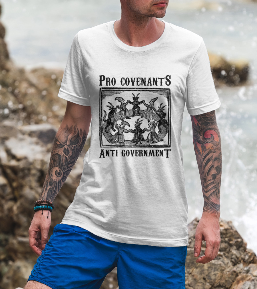 Pro Covenants Anti Government Silhouette Group T-Shirt