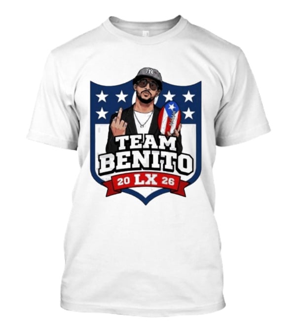 Team Benito Bad Bunny 20 LX 26 American Football T-Shirt