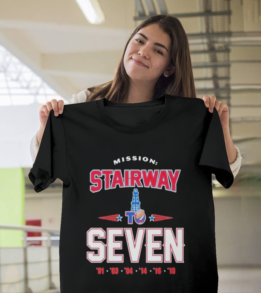 Mission Stairway To Seven New England Patriots Quest For 7th Title T-Shirt