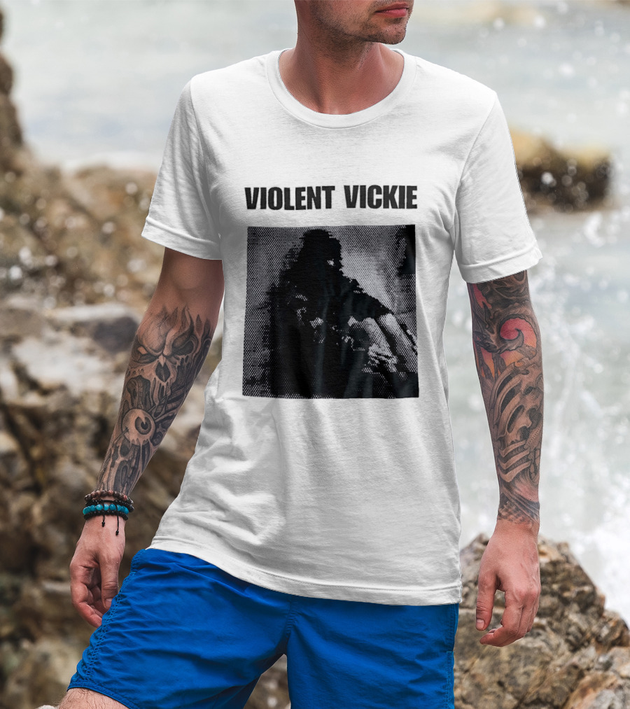 Violent Vickie Pixel Art Visual T-Shirt