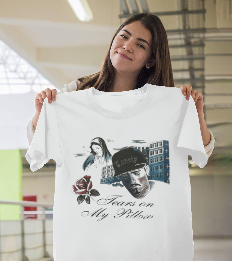 Willy Chavarria Tears In My Pillow Rose Lonely Cityscape Expressions T-Shirt