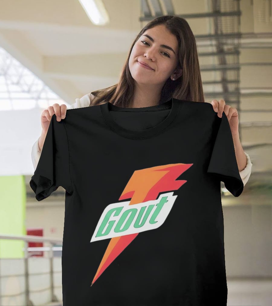 Gout Parody Orange Bolt T-Shirt