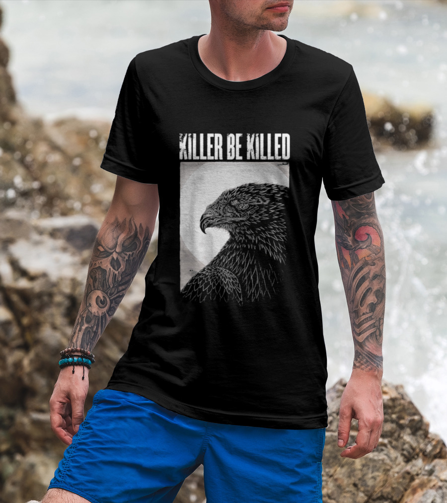 Killer Be Killed Black And White Eagle T-Shirt