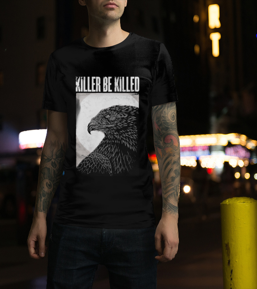Killer Be Killed Black And White Eagle T-Shirt