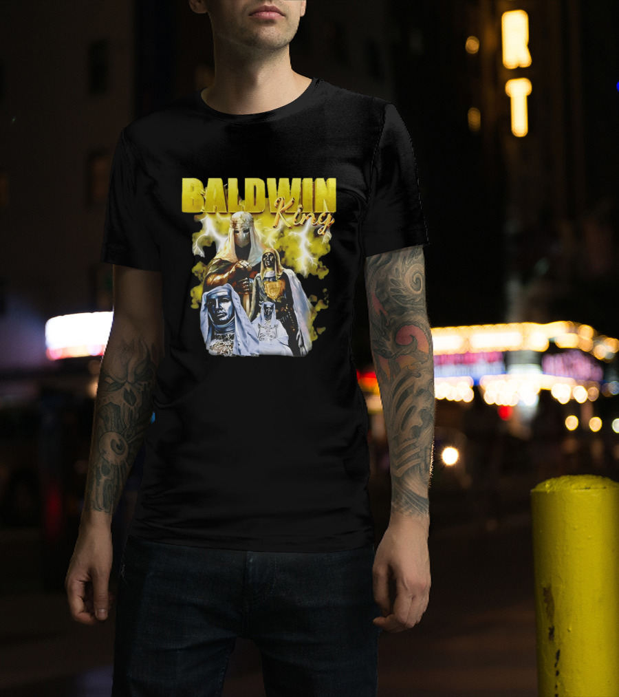 Baldwin King Medieval Knights Epic Heroic Adventure T-Shirt