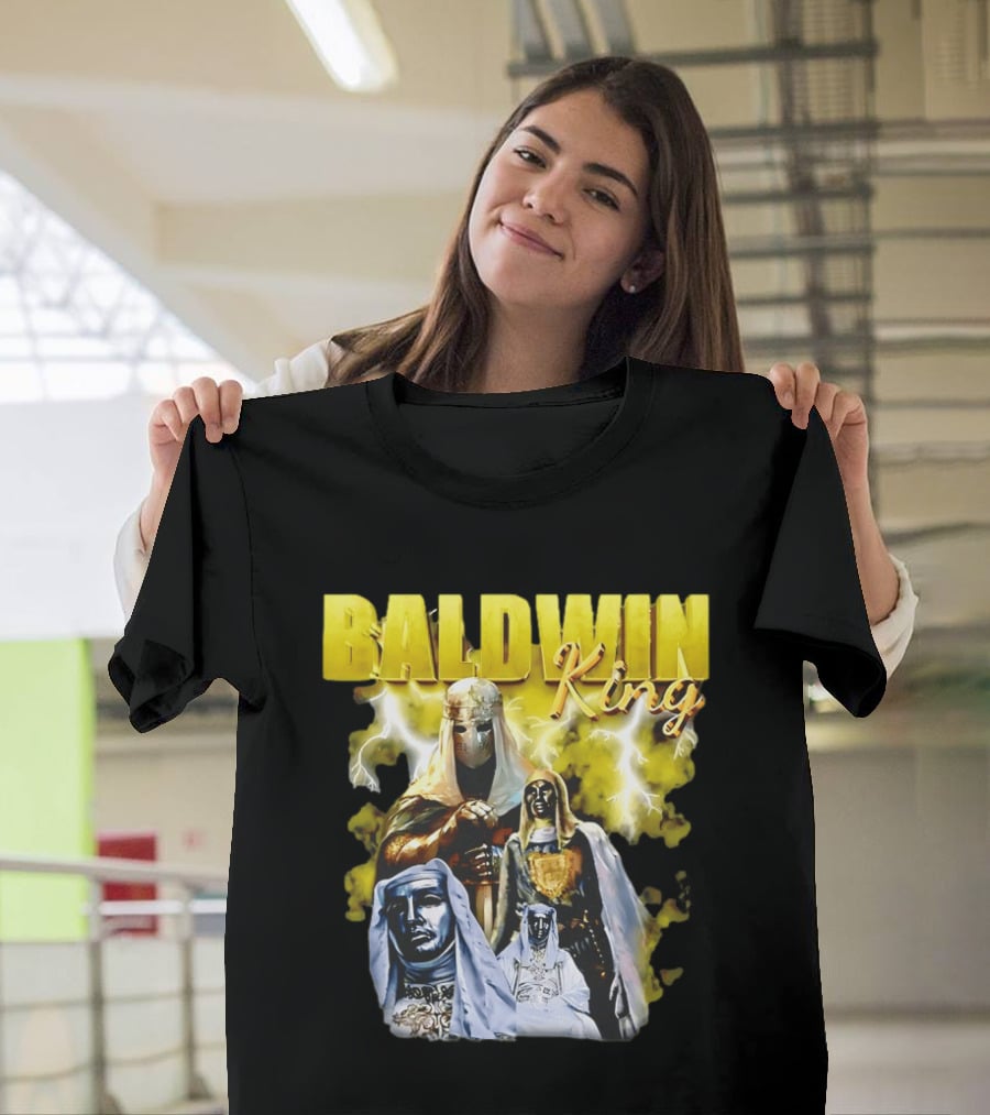 Baldwin King Medieval Knights Epic Heroic Adventure T-Shirt