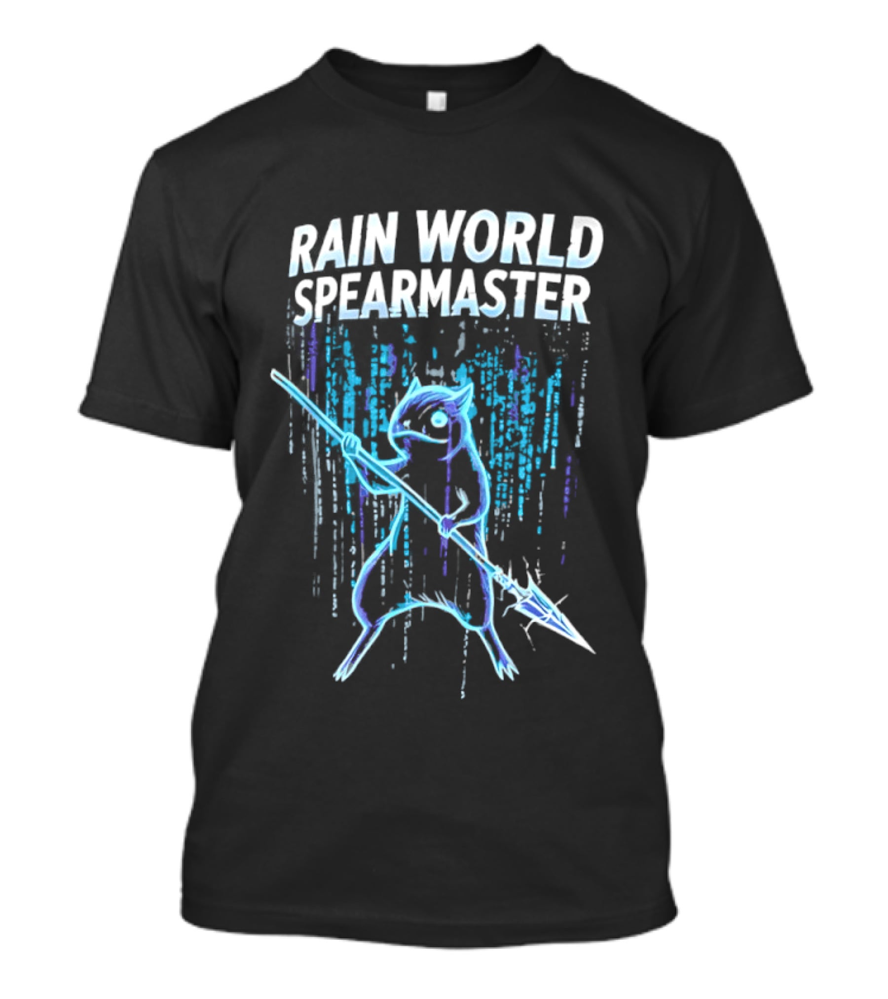 Rain World Spearmaster Character Art Neon Glow T-Shirt
