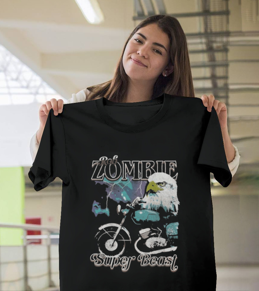 Rob Zombie Super Beast Eagle Motorbike T-Shirt