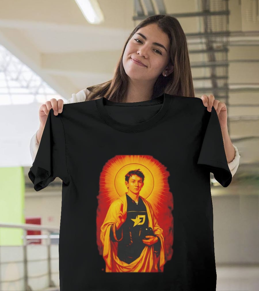 Saint Max Verstappen F1 Racing Iconic Imagery With Halo And Driver T-Shirt