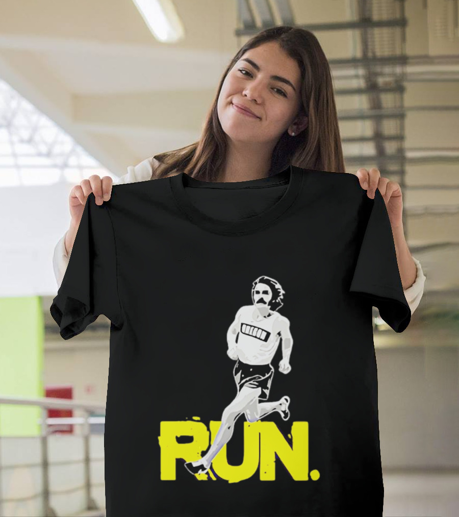 Steve Prefontaine Run Iconic Yellow T-Shirt