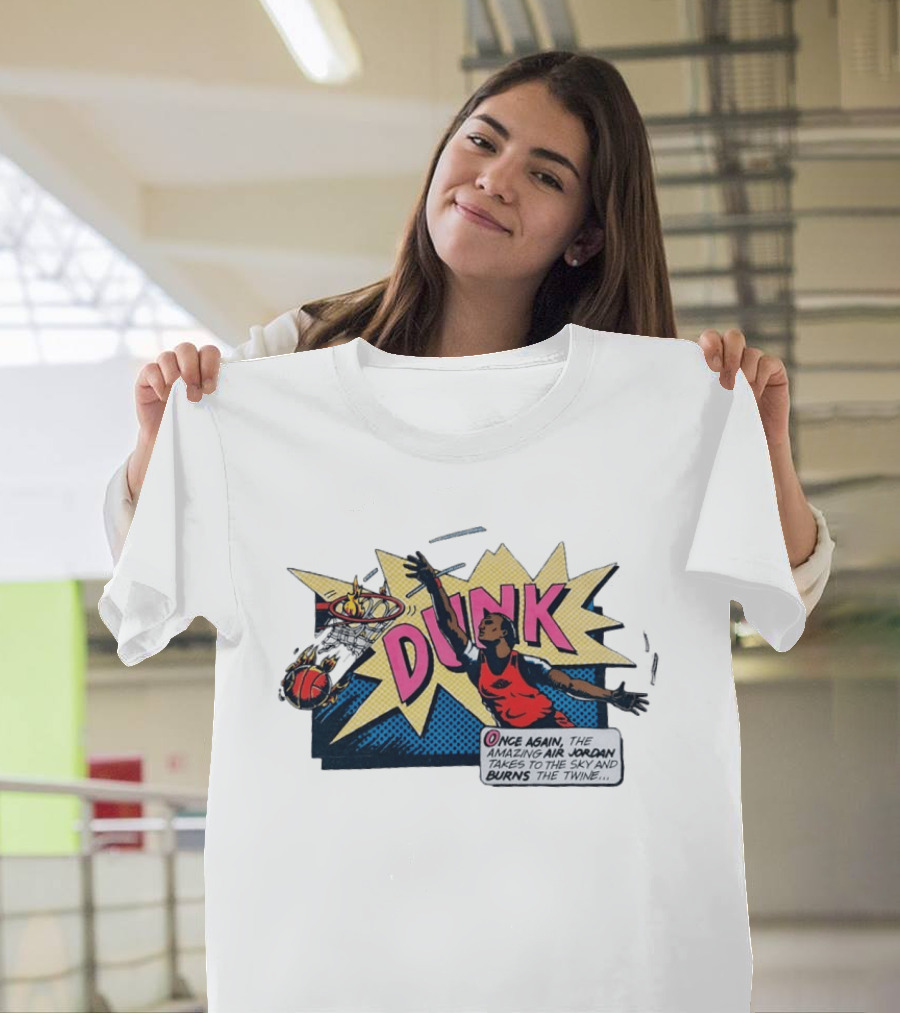 Dunk Jordan Comics Amazing Air Jordan Sky Burns The Twine T-Shirt