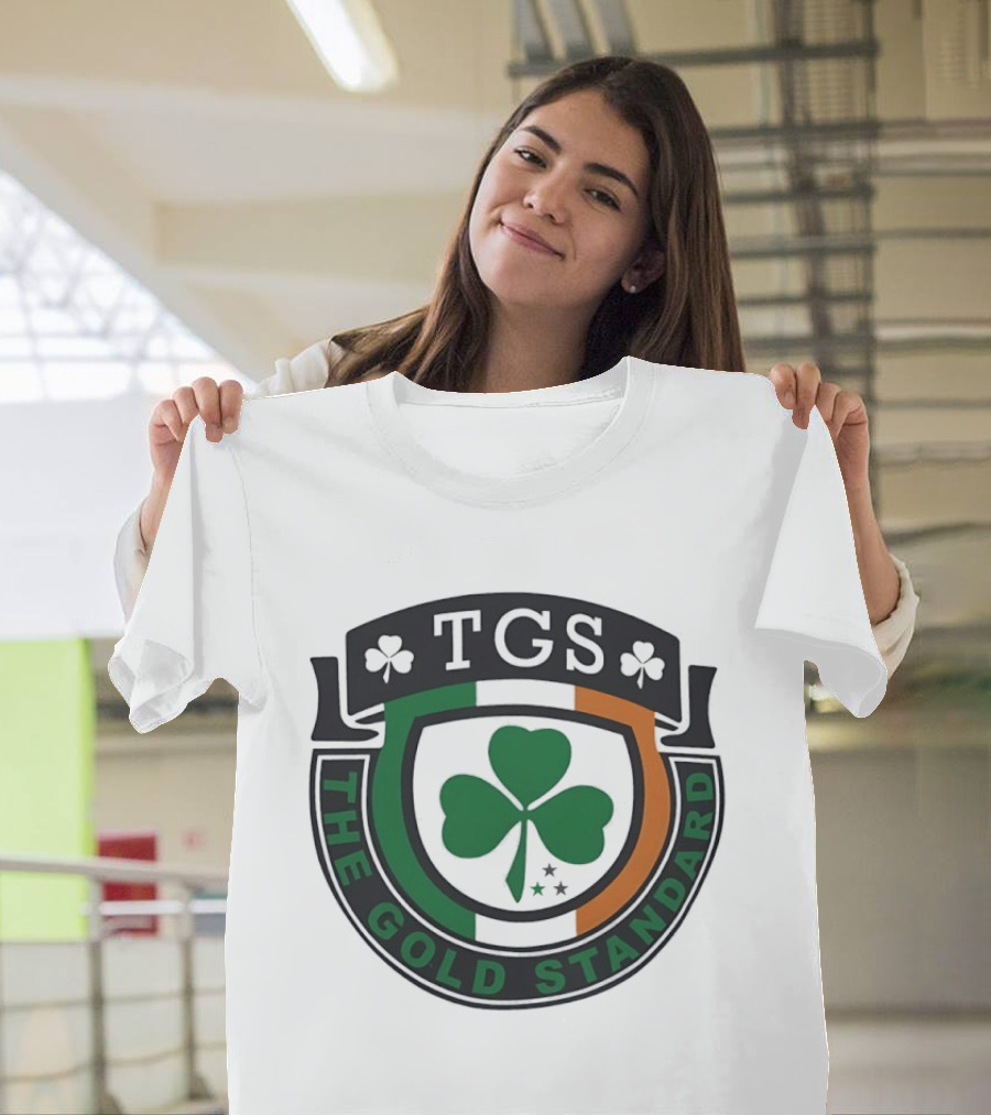 TGS The Gold Standard Shamrock Emblem With Irish T-Shirt
