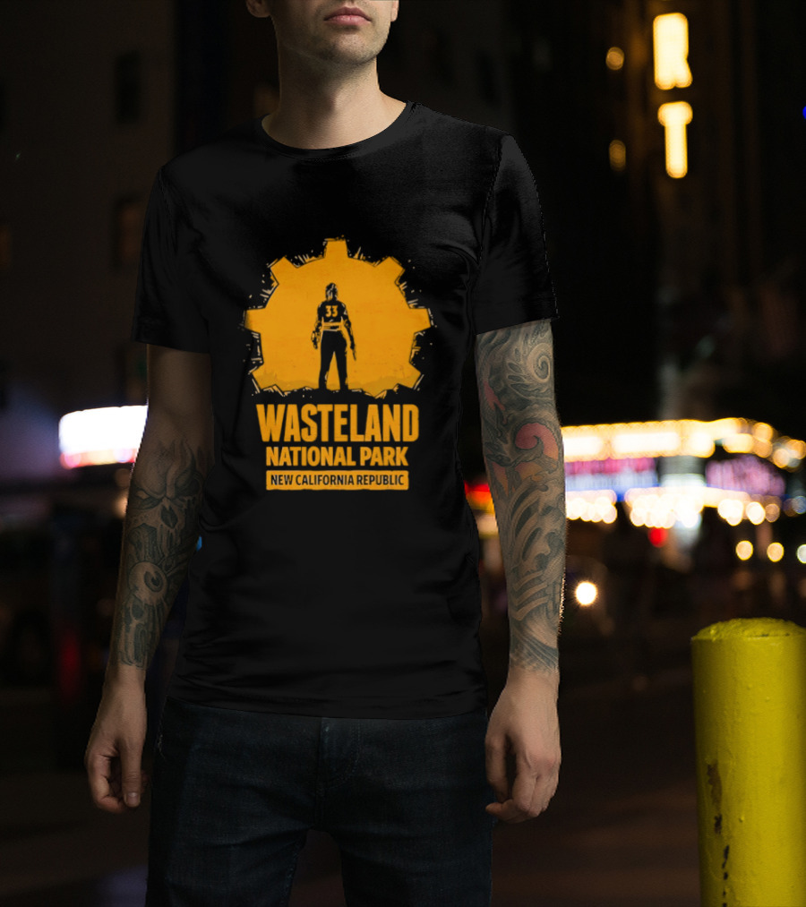Player 33 Wasteland National Park New California Republic T-Shirt