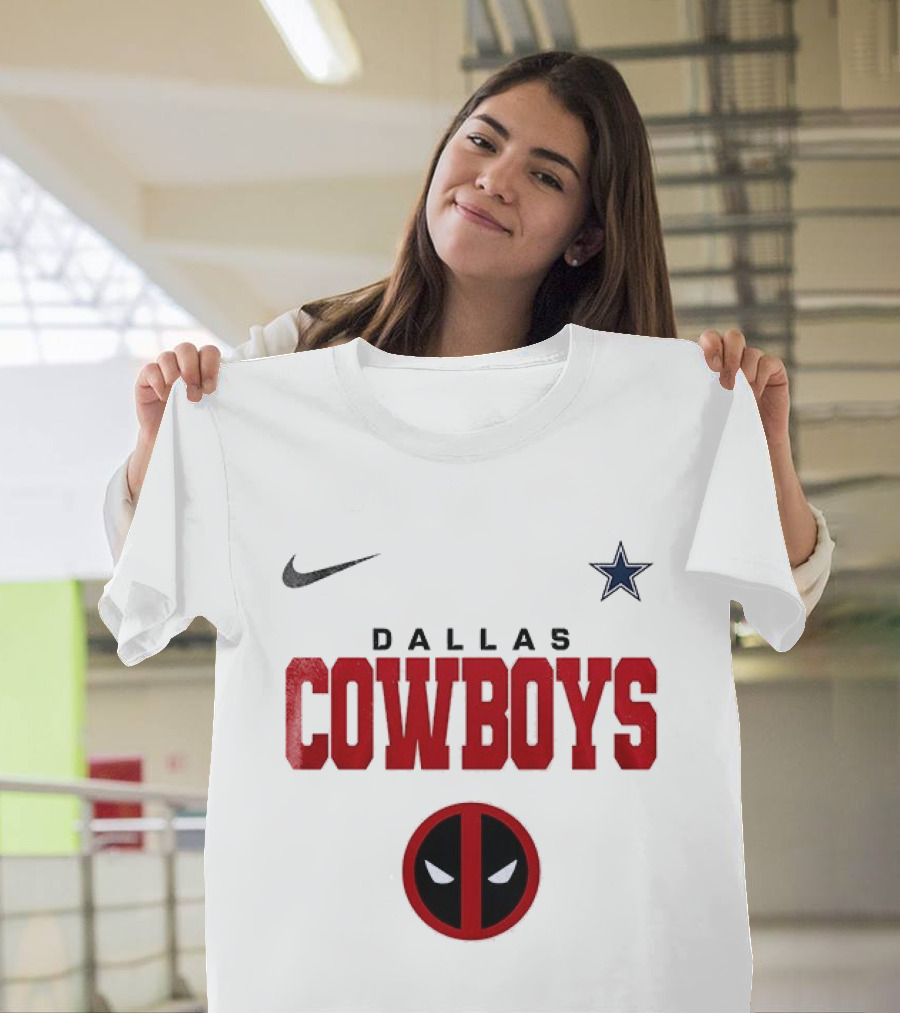 Dallas Cowboys Deadpool Collaboration Nike Star T-Shirt