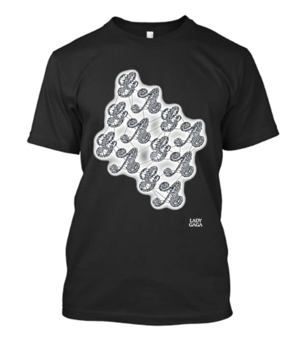 Lady Gaga Lace Gaga Artistic Monogram T-Shirt