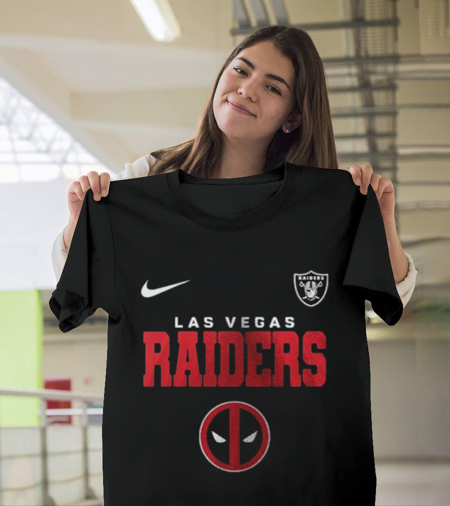 Las Vegas Raiders Deadpool Let's F***ing Go Nike T-Shirt