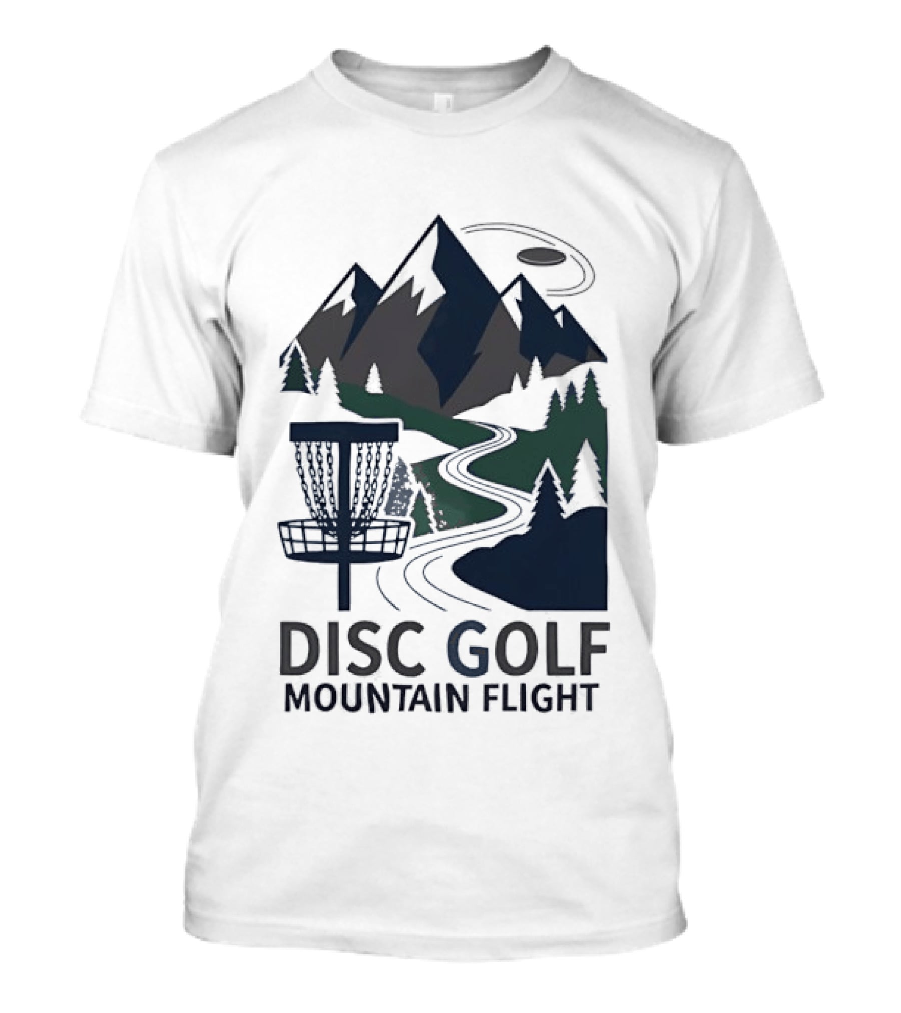 Disc Golf Mountain Flight Adventure Scenic Course T-Shirt