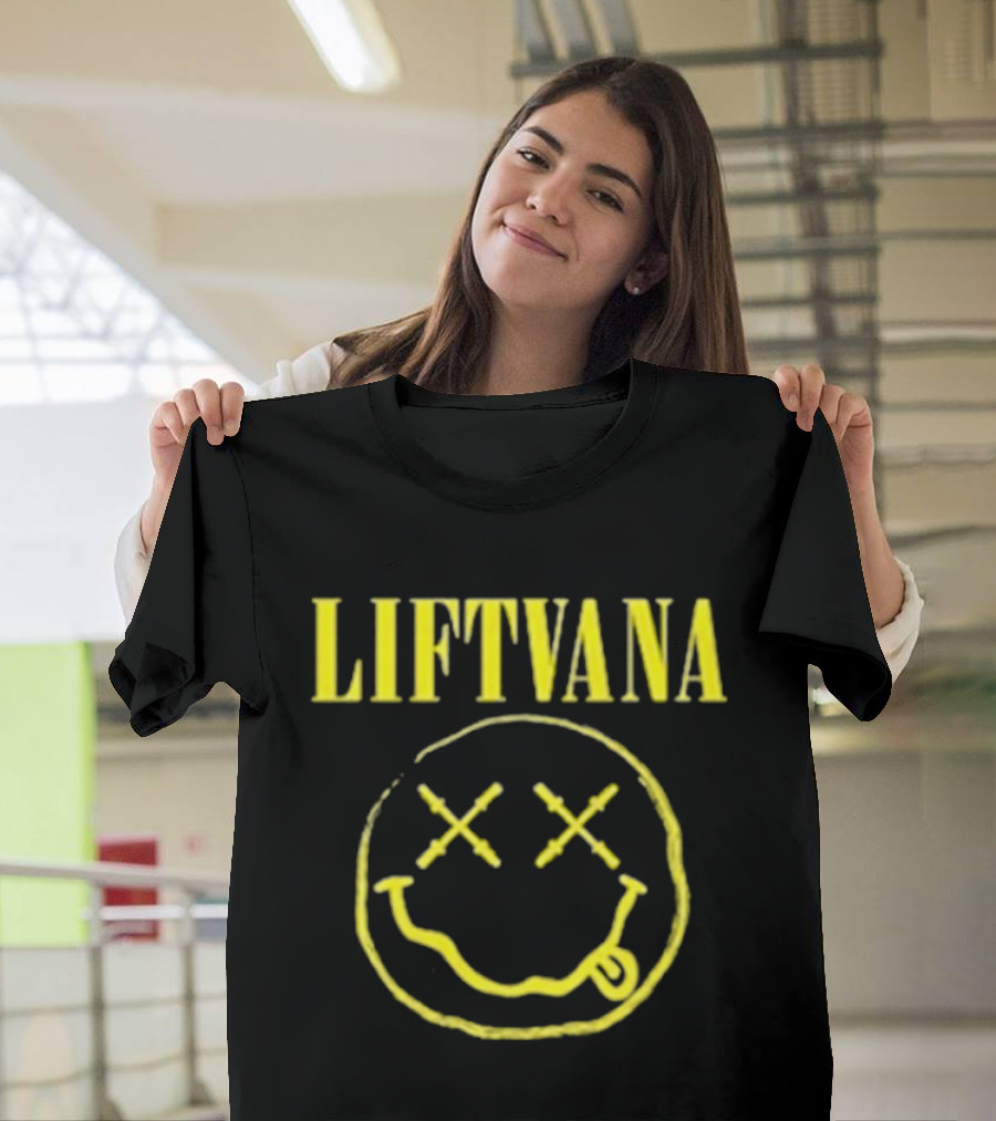 LIFTVANA Nirvana Smiley Face Icon With Yellow T-Shirt