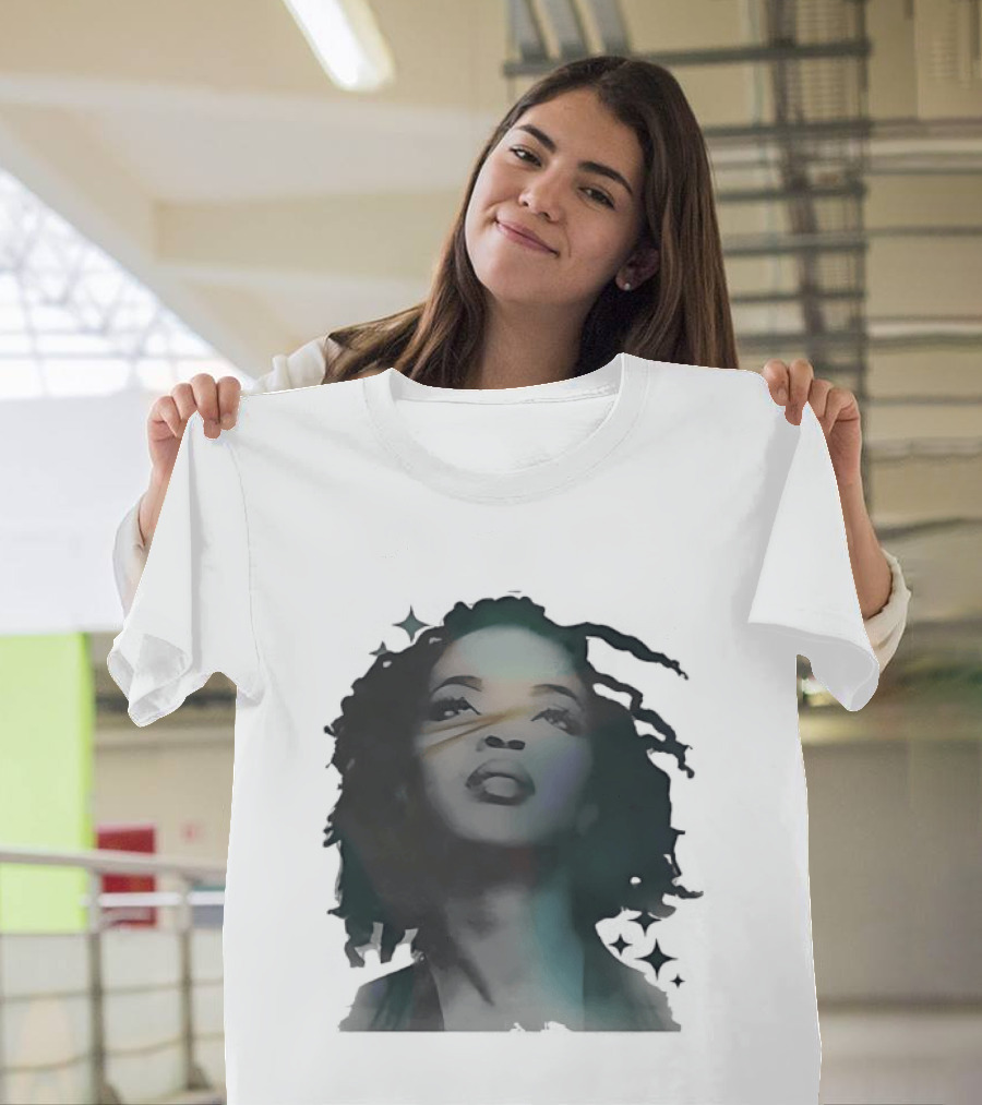 Lauryn Hill Watercolor Style Dreadlocks T-Shirt