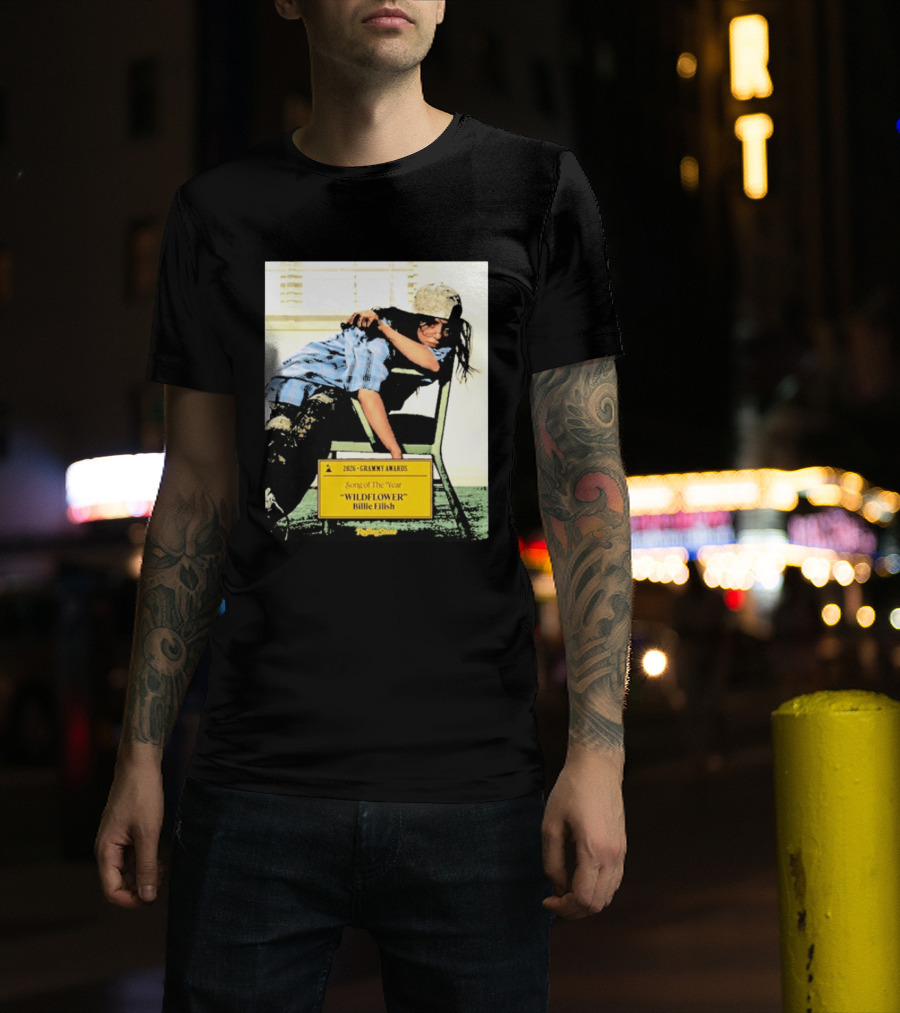 2026 Grammy Awards Song Of The Year Wildflower Billie Eilish Rolling Stone T-Shirt