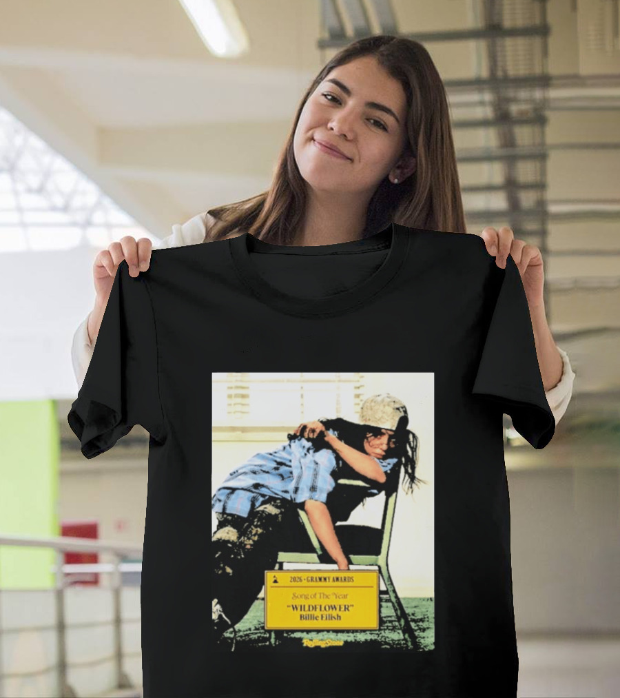 2026 Grammy Awards Song Of The Year Wildflower Billie Eilish Rolling Stone T-Shirt