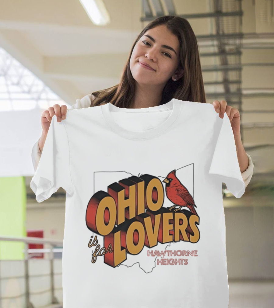 Ohio Is For Lovers Hawthorne Heights Cardinal T-Shirt