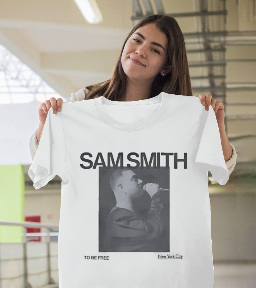 Sam Smith To Be Free Vintage New York City Concert T-Shirt