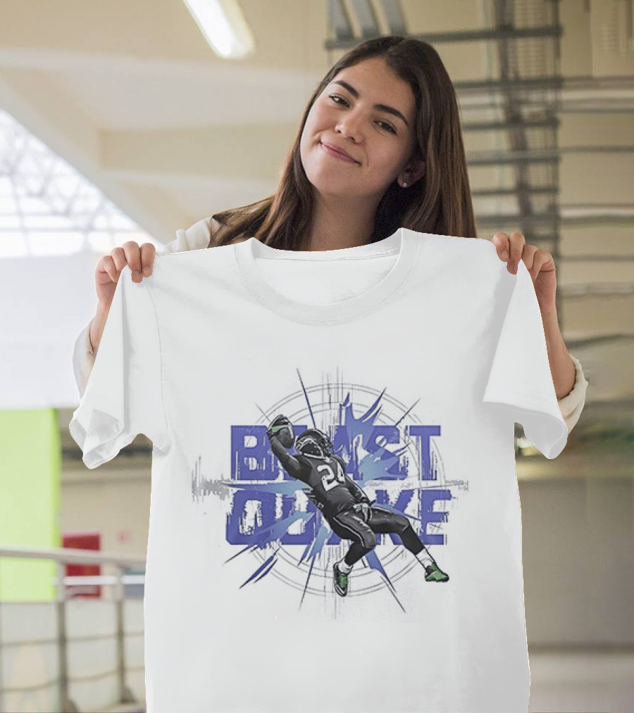 Seattle Seahawks Beast Quake Beast Mode Be Afraid Pose Seattle Football T-Shirt