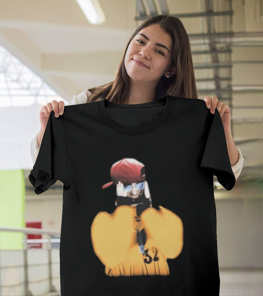 Billie Eilish Glasses Hit Me Hard And Soft Tour 2024 2025 Red Cap Style 32 T-Shirt