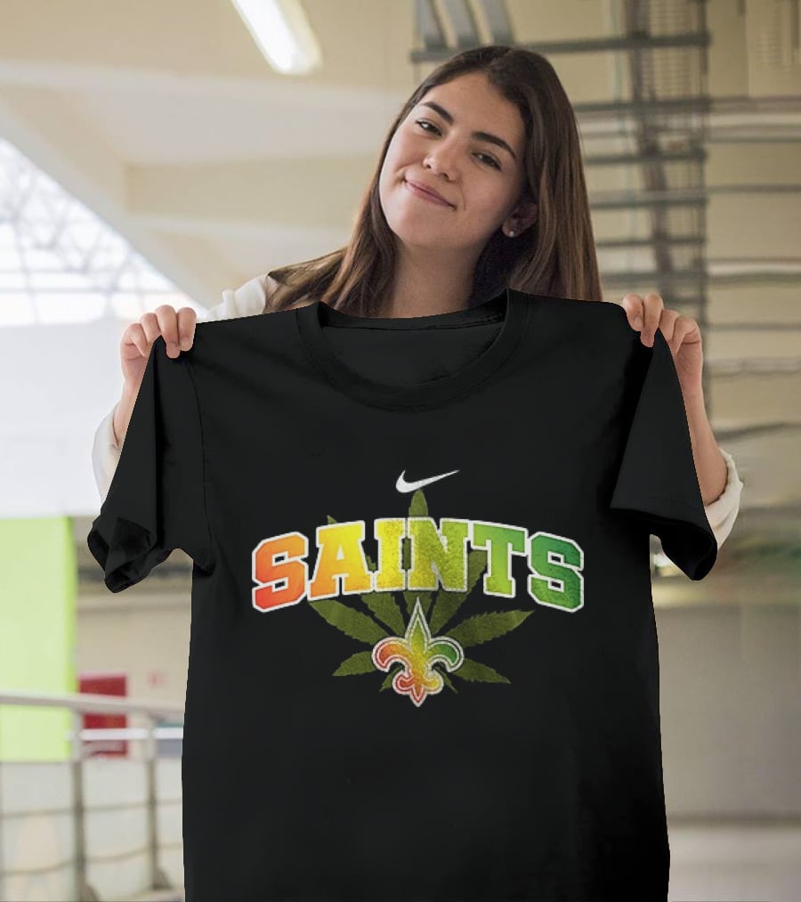 New Orleans Saints Nike One Love Fleur De Lis Leaf T-Shirt
