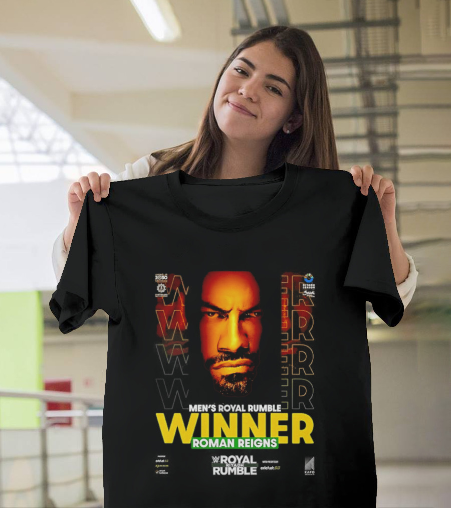 Roman Reigns WWE Winner Royal Rumble Riyadh 2026 T-Shirt