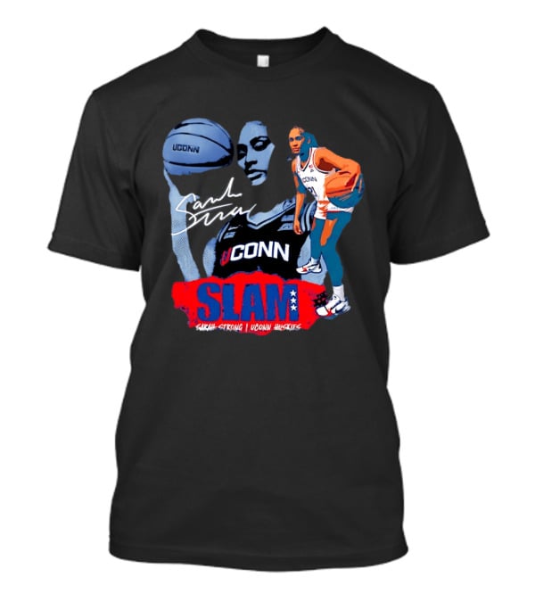 UConn Huskies Sarah Strong Basketball SLAM Cover T-Shirt
