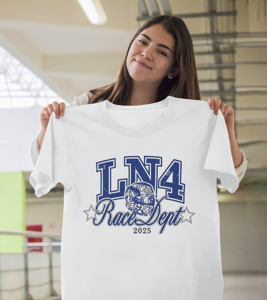 LN4 Race Dept 2025 Skull Star Motif T-Shirt