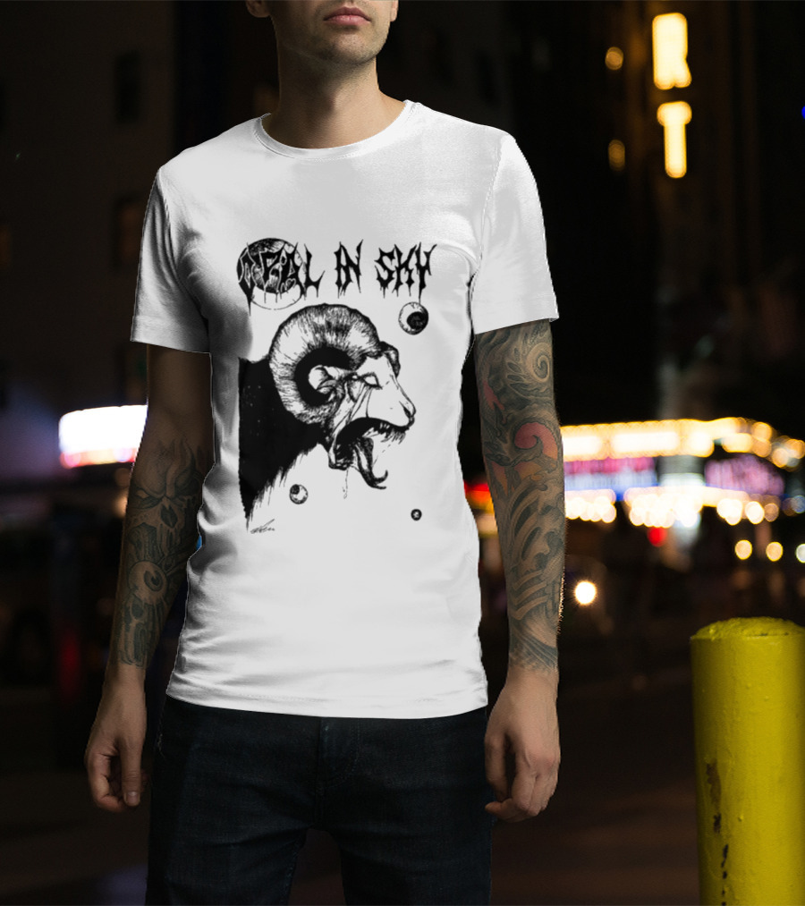 Olivia Dark Opal In Sky Satanic Ram T-Shirt