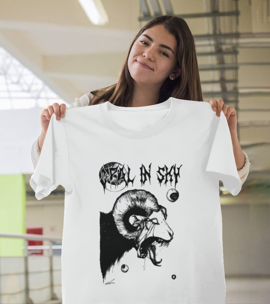 Olivia Dark Opal In Sky Satanic Ram T-Shirt
