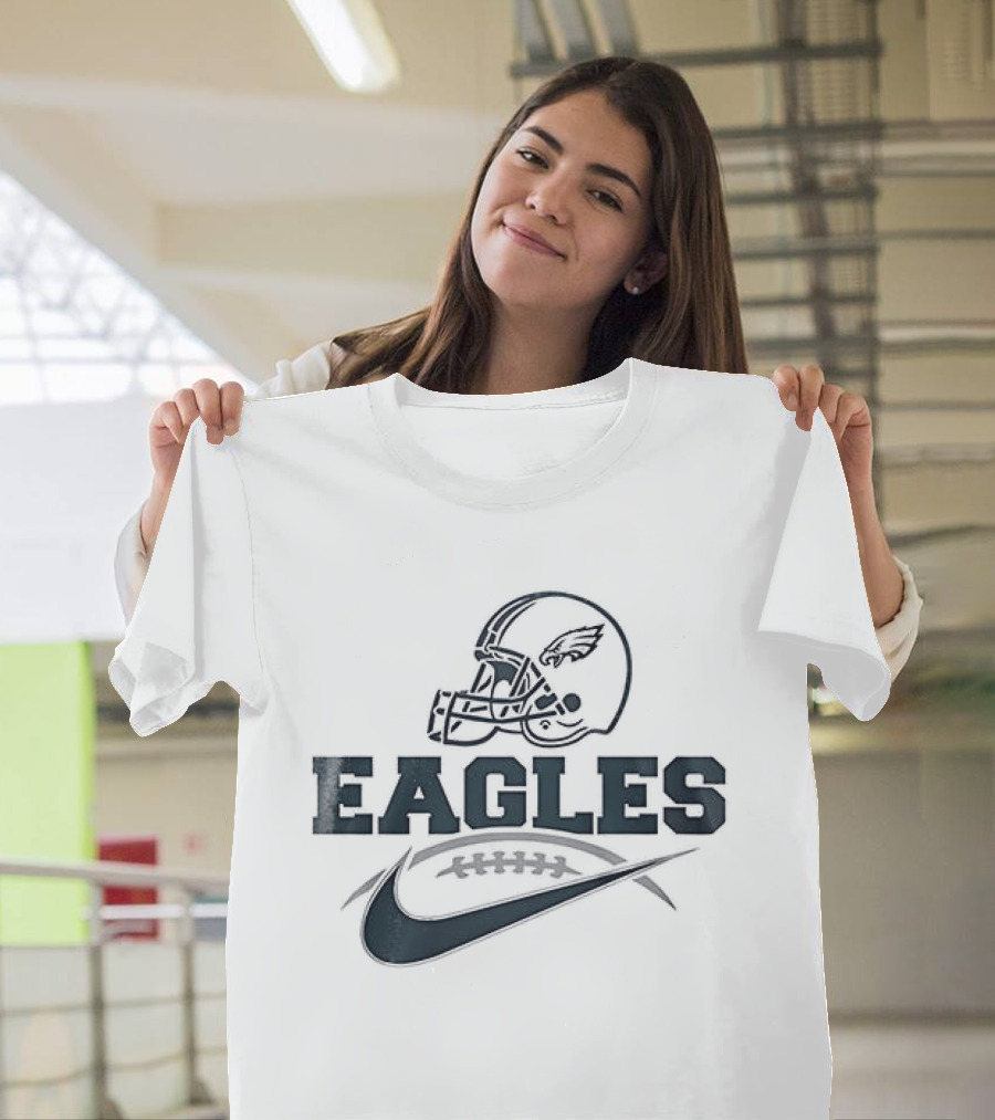Philadelphia Eagles Football Helmet Nike T-Shirt