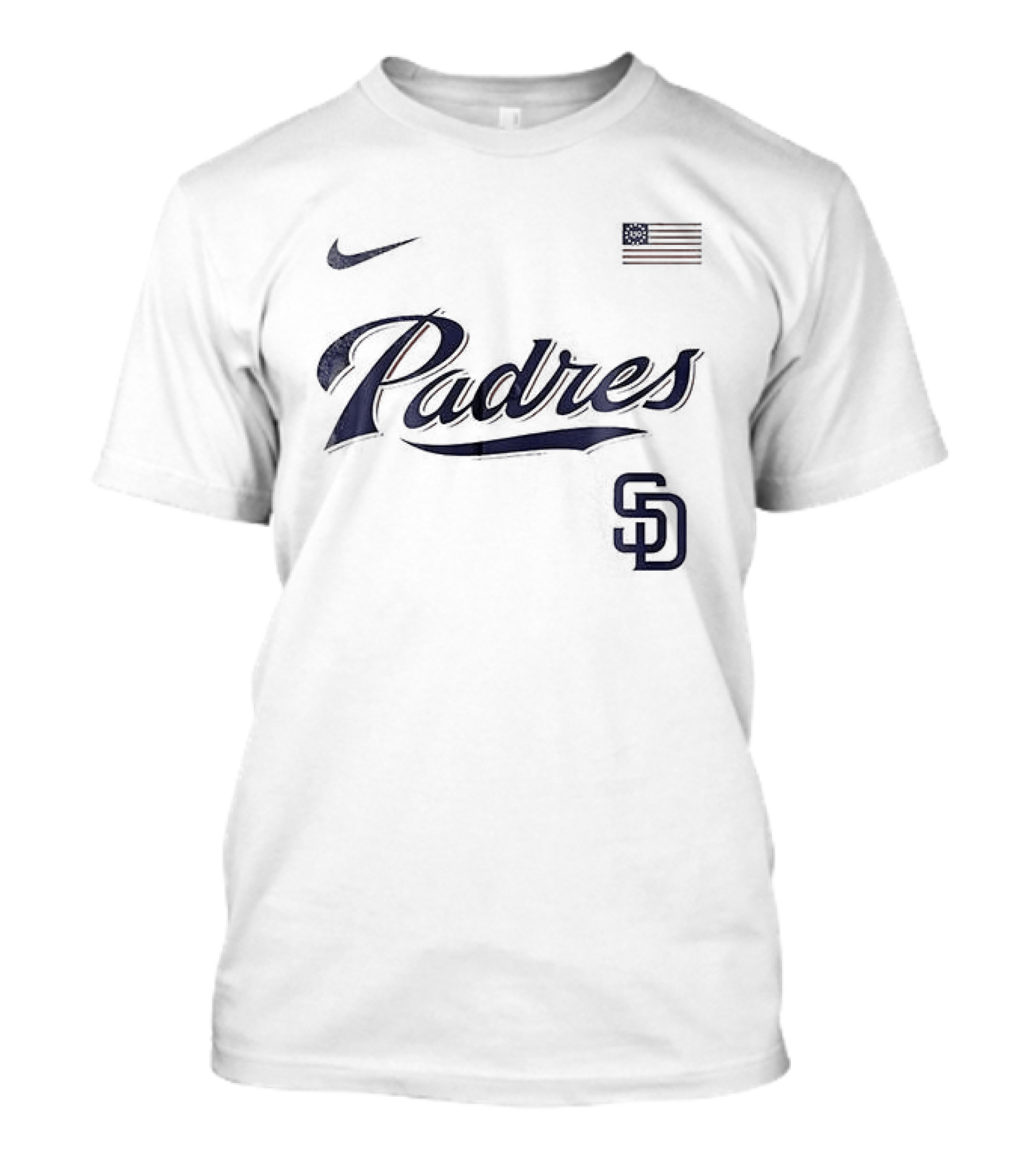 San Diego Padres Nike USA Flag 250th Anniversary Baseball T-Shirt