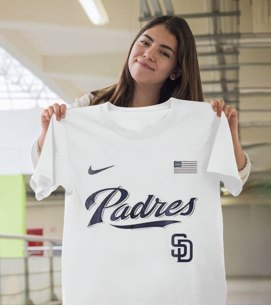 San Diego Padres Nike USA Flag 250th Anniversary Baseball T-Shirt