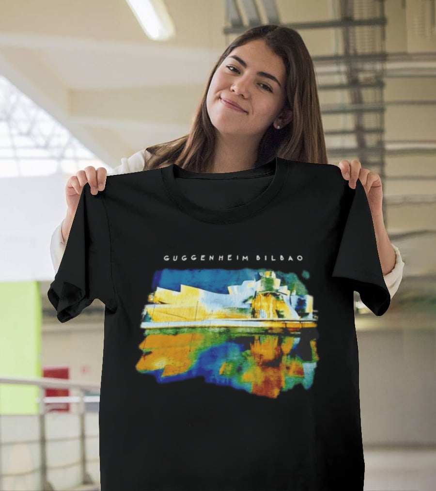 Guggenheim Bilbao Museum Painting Abstract Art Reflection T-Shirt