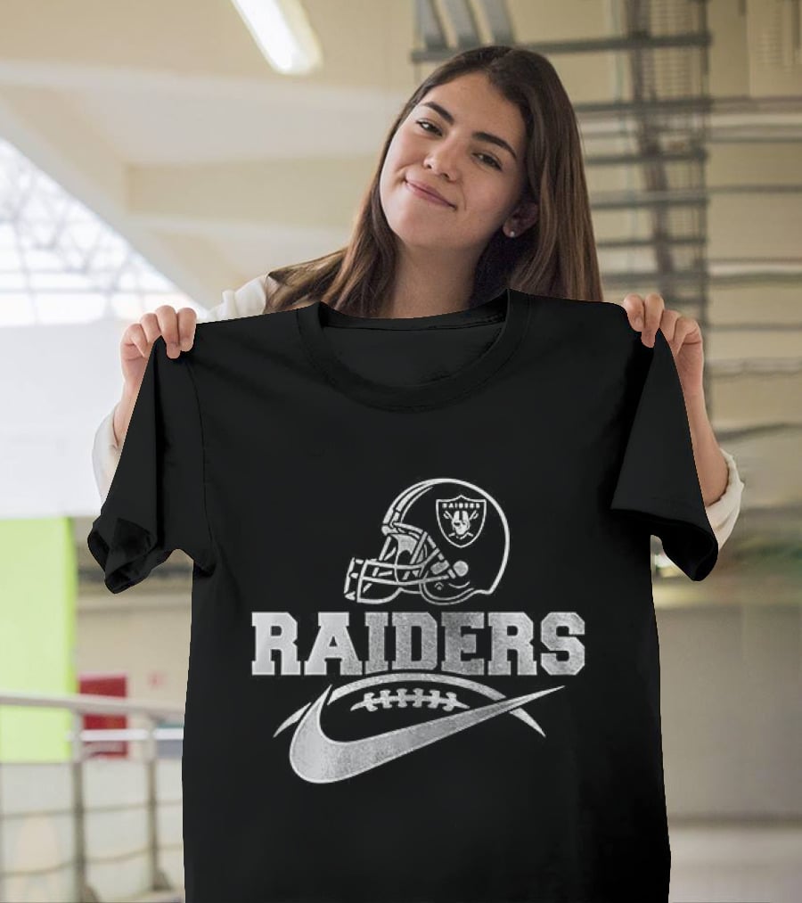 Raiders Helmet Nike Football T-Shirt