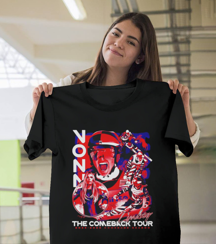 Lindsey Vonn The Comeback Tour Skiing Champion T-Shirt
