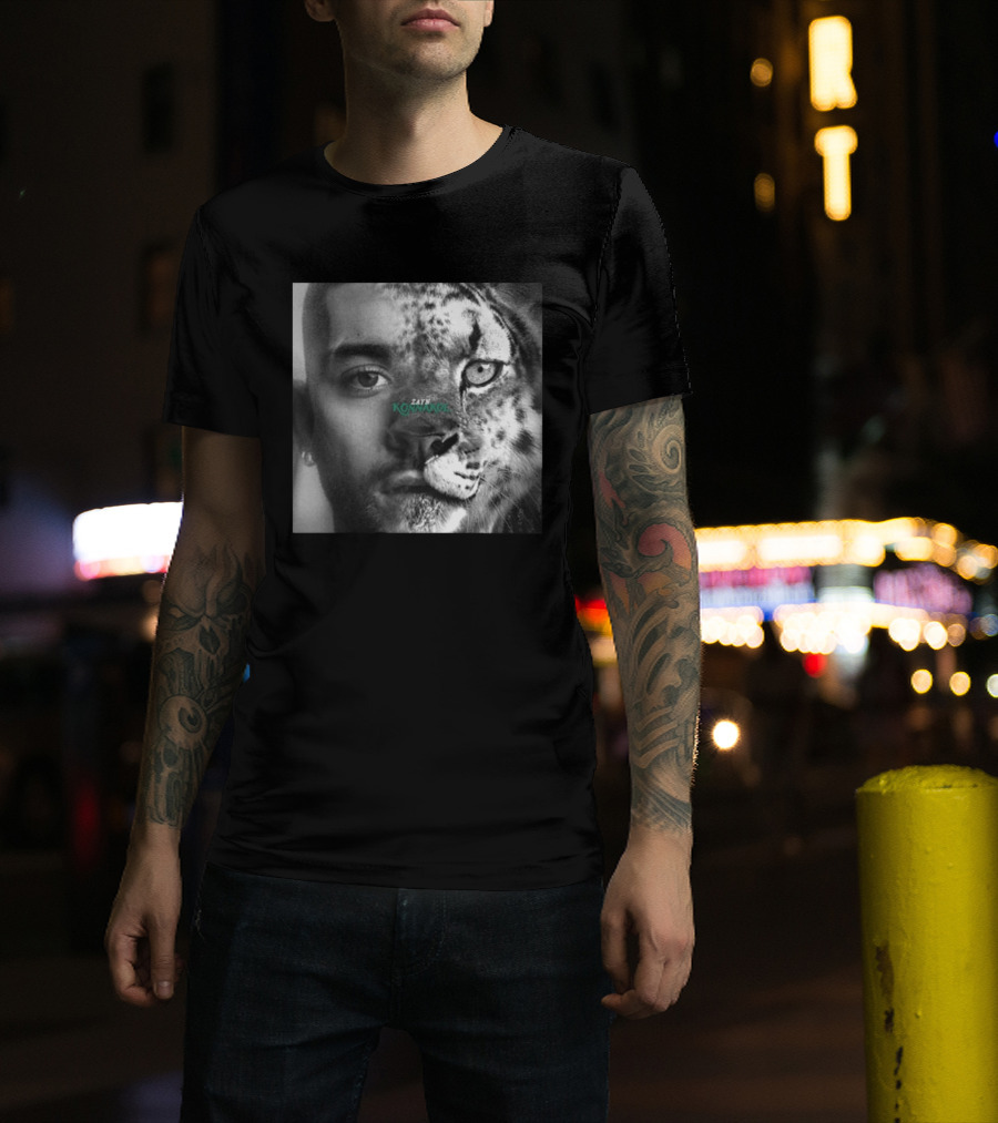 Zayn Malik Konnakol Album Cover Half Face Cheetah Release April 17 2026 T-Shirt