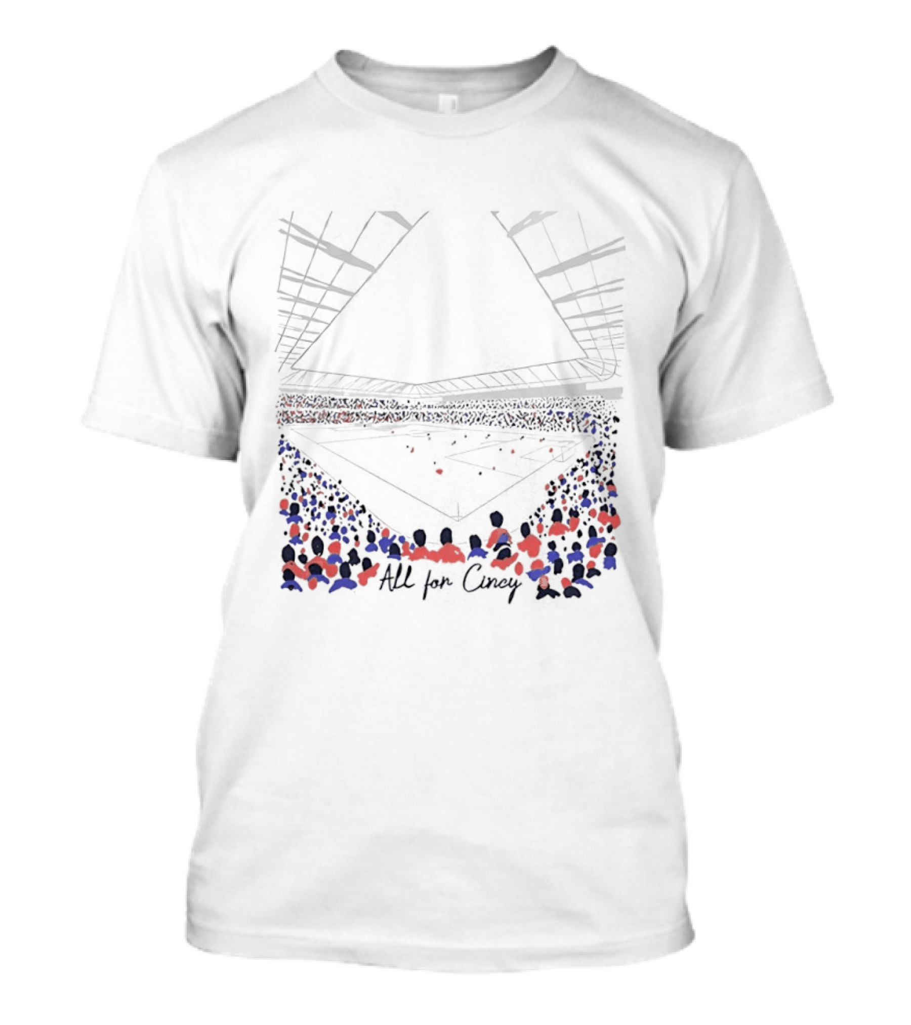 FCC All For Cincy Stadium Fan Celebration View T-Shirt